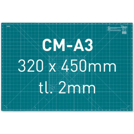 Zelená podložka CM-A3, 300 x 450 x 2mm