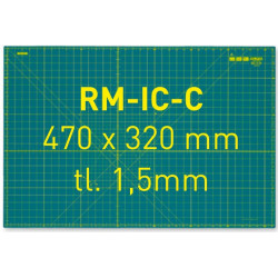 Zelená podložka RM-IC-C, 470 x 320 x 1,5mm
